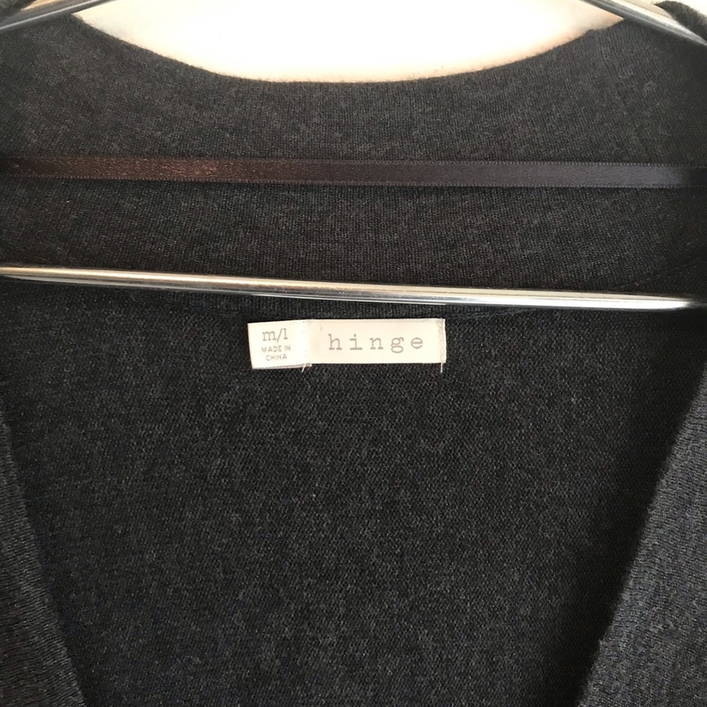 Nordstrom | Hinge | Sweater Poncho | Detailed Border - Picture 6 of 9
